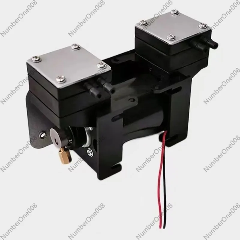 For 12V/220V High Positive Negative Pressure Vacuum Pump Large  Beauty Instrument Mute Double Head Diaphragm Pump Micro Air Pump