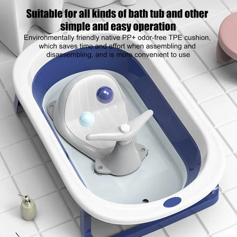 Asiento de baño para bebé, asientos de baño con forma de ballena de dibujos animados, asiento de baño antideslizante para bebés, asientos de baño de seguridad con rociador de agua