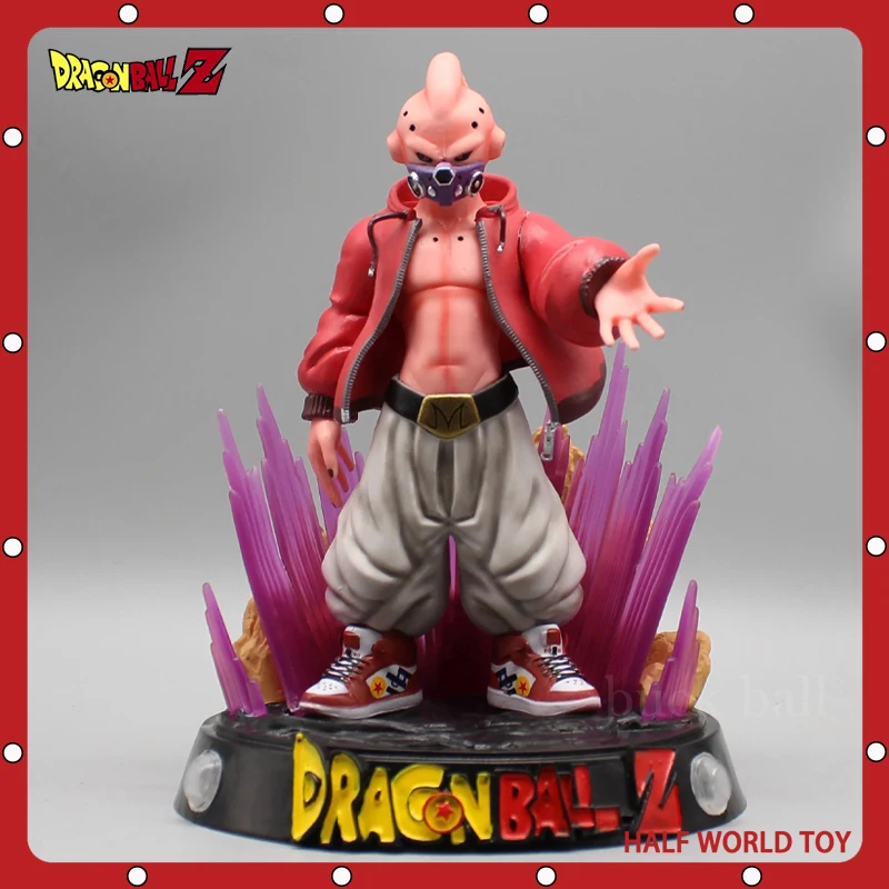 

20cm Dragon Ball Figure Majin Buu Anime Figurine GK Luminous PVC Statue Figures Collectible Model Room Decoration Doll Gift Toy