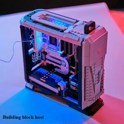 1000PCS Creative Expert Pantasy IGame Gaming Desktop Series IGame Ideas PC Hosting Model Building Blocks Brick Puzzle Toys