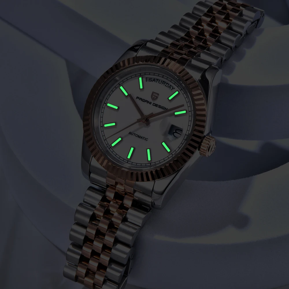 2025 New PAGANI DESIGN Watches Enamel Dial Luxury Mechanical Watch For Men Gift Stainless Steel AR Sapphire Glass Luminous Clock