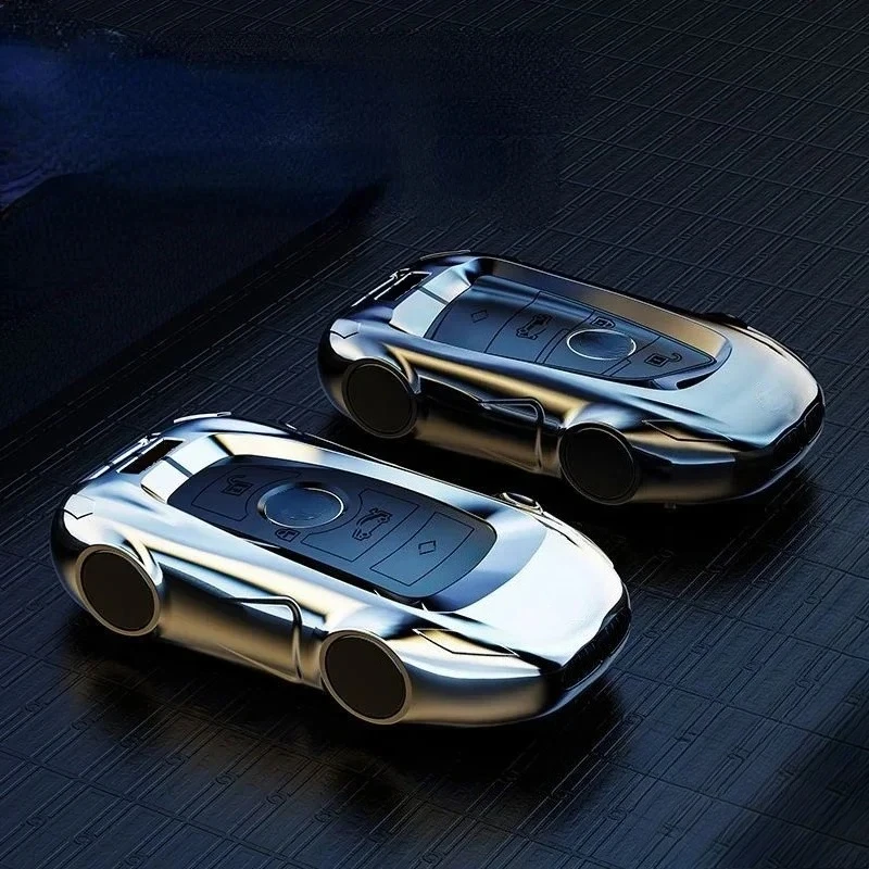 

Car Accessories For BMW 3 5 Series X1 X3 X4 X5 X6 G20 G30 G05 G01 G02 Zinc Alloy Silver Car Key Case Keyless Cover Key Shell