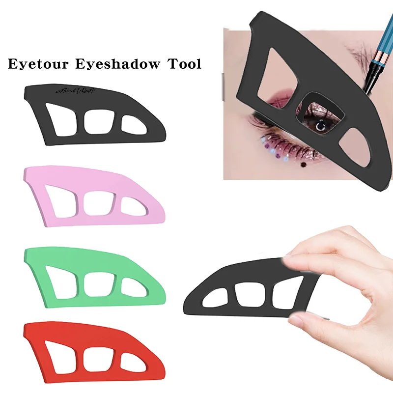 1/3/4 Stuks Eyetour Uw Glam Bestie Eyetour Oogschaduw Tool Eyetour Make-Up Tool Voor Oogschaduw Oogschaduw stencils Voor Ogen Vrouwen