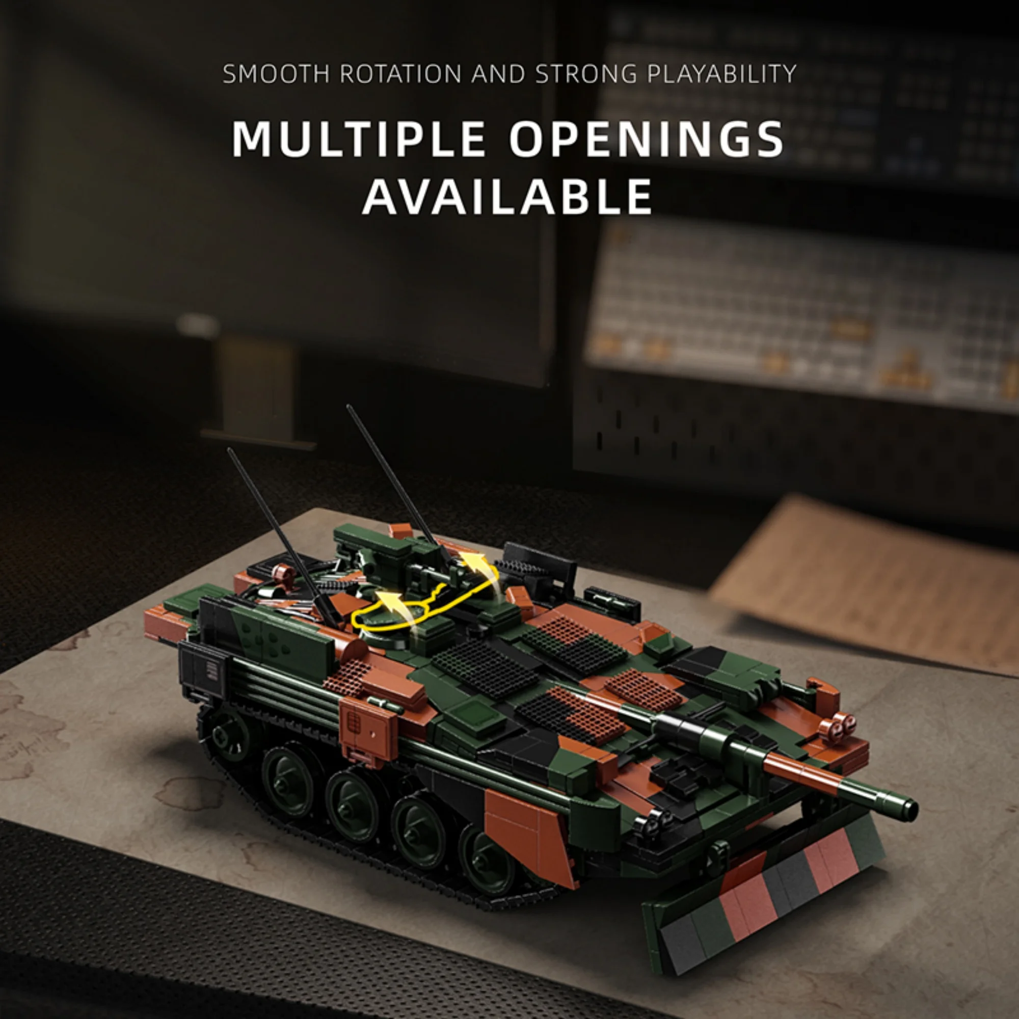 1773pcs Swedish STRV103B Tank - đánh giá và giá Lego Compatible Military Tank