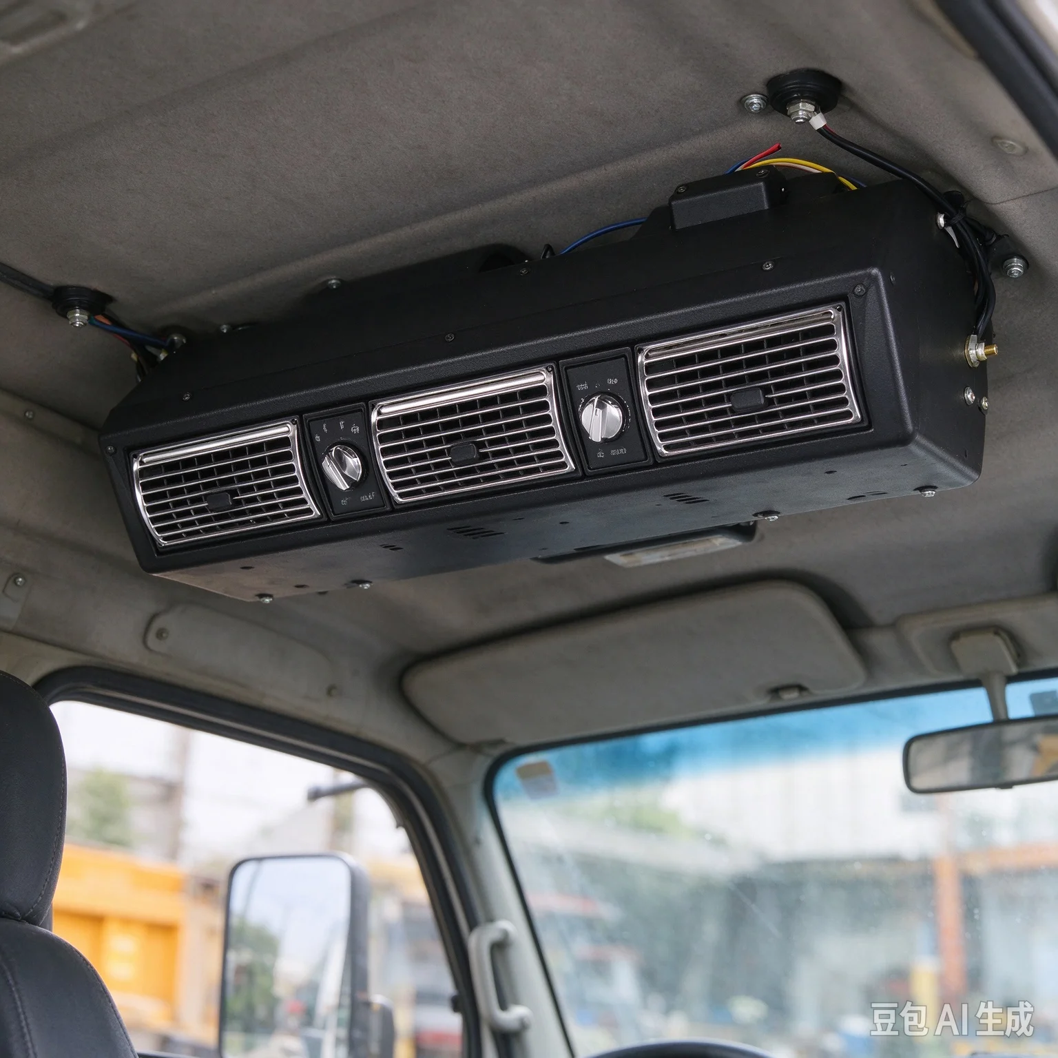 407 Car Air Conditioning Evaporator Kit 12V Cooling Water Heating Air Evaporator  for Trucks Tractors Excavators RV Campers