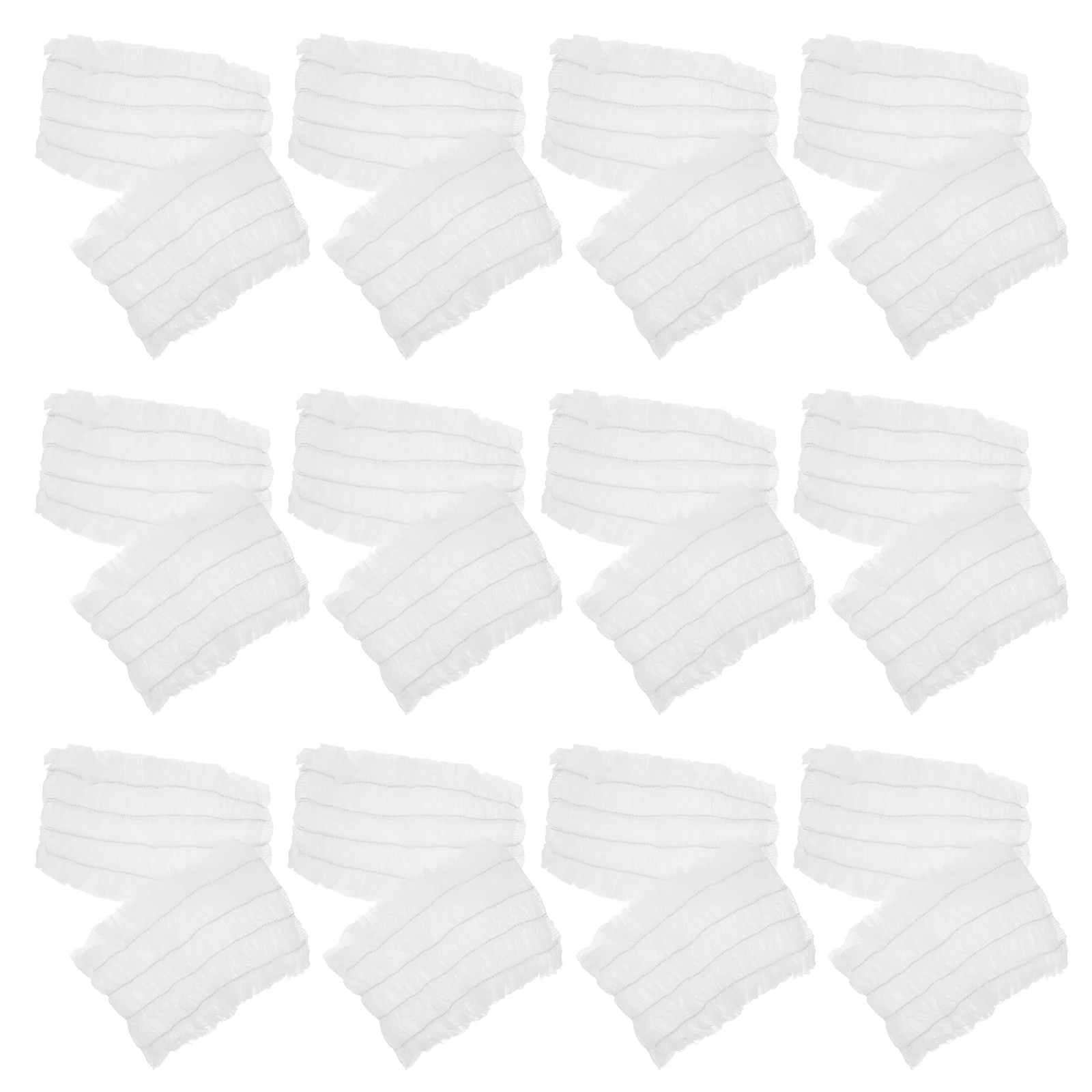

100pcs Disposable Headbands Non-Woven Hair Wraps For Spa Facial Skin Care Salon Wide Stretchy Hoops