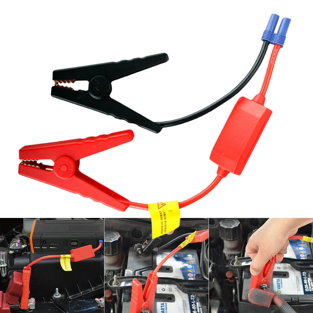 EC5/ To For Alligator Clamp Cable For 12V Car Jump- Starter- Devices Compatible With Most Portable Jump Starters-