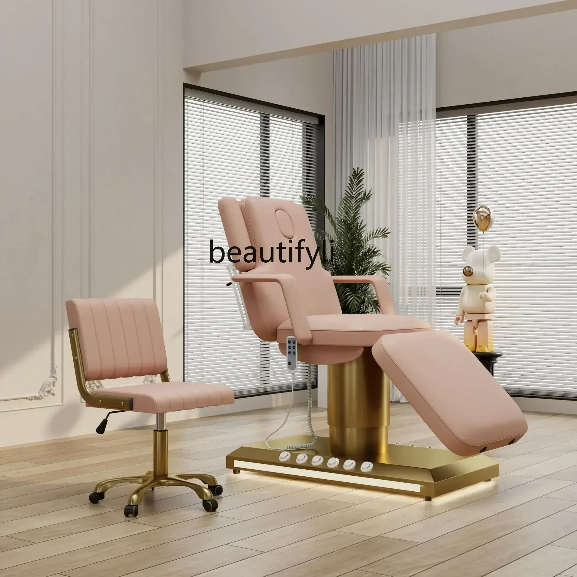 

56electric beauty bed beauty salon special micro beauty massage embroidery treatment bed