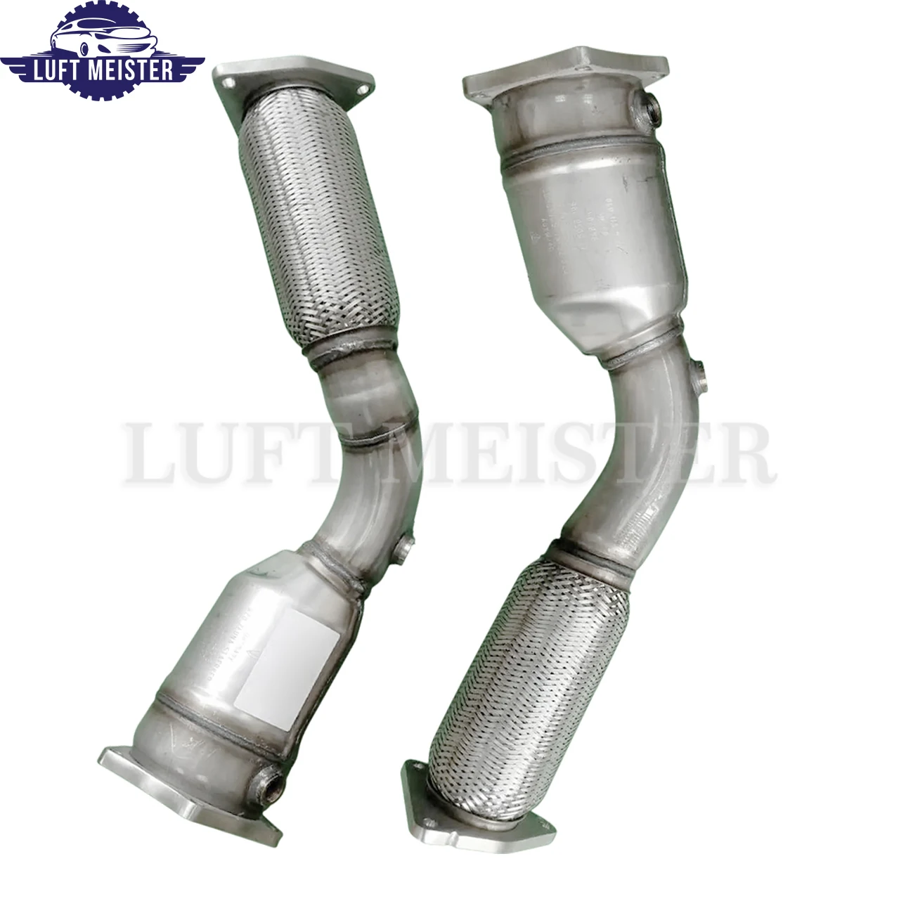 Pair Front Catalytic Converter for Porsche Cayenne 4.5T 2003-2006 Exhaust Pipe 955113021BX 95511302110 955113022BX 95511302210