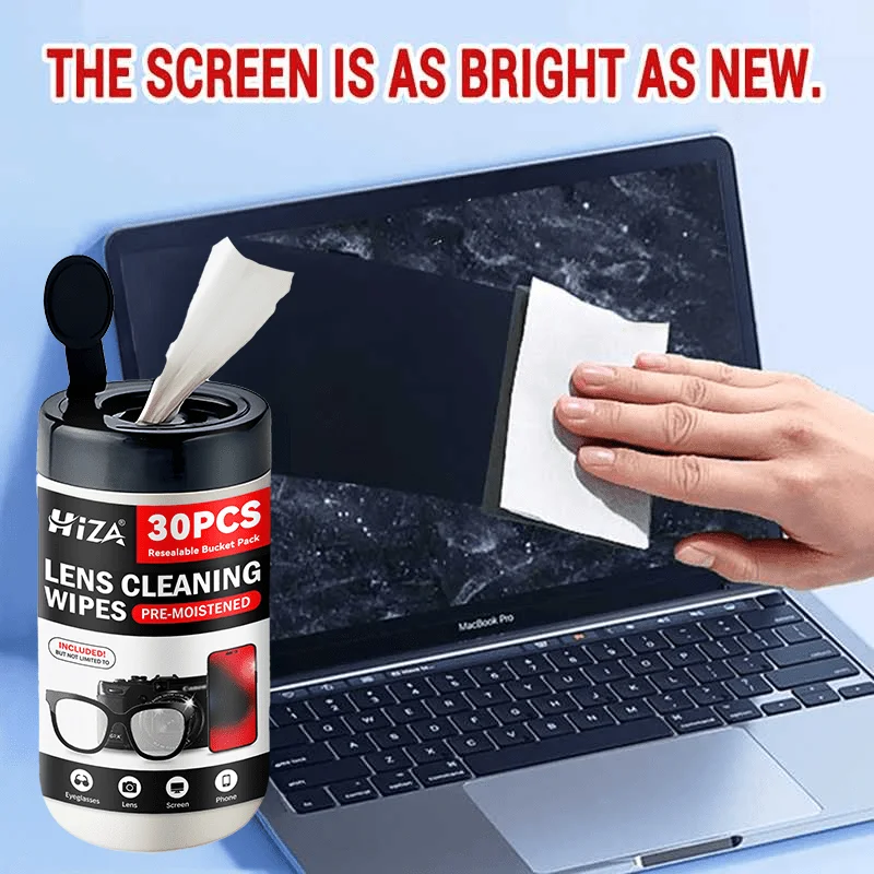 Multi-Purpose Screen Wipes, Portable for Phone, TV, Camera Lens, Glasses to Wipe Fingerprints
