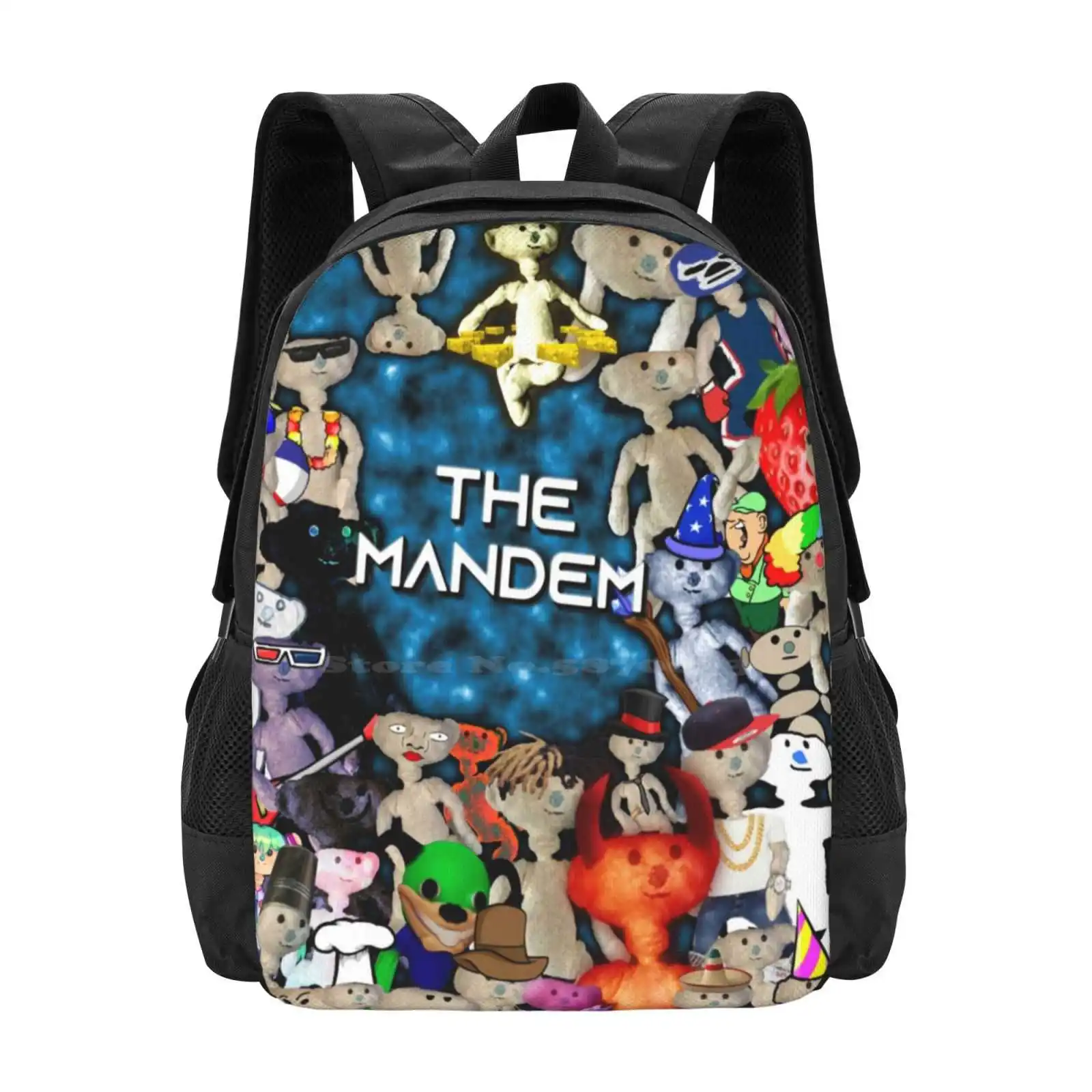 Der Mandem-Bär Neuankömmlinge Unisex Taschen Studenten tasche Rucksack tragen Alpha Doggle Ted Mandem