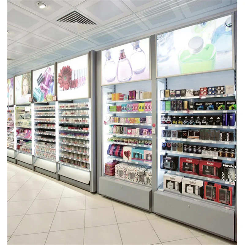 custom.Cosmetic Shop Layout Design Merchandising Make up Shop Interior Design Cosmetics Display Shelf Taible