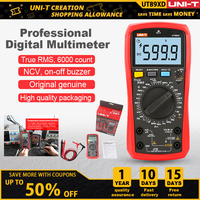 UNI-T UNI T Digital Multimeter True RMS UT890C UT890D+ Manual Range AC DC Frequency Capacitance Temperature Tester Backlight