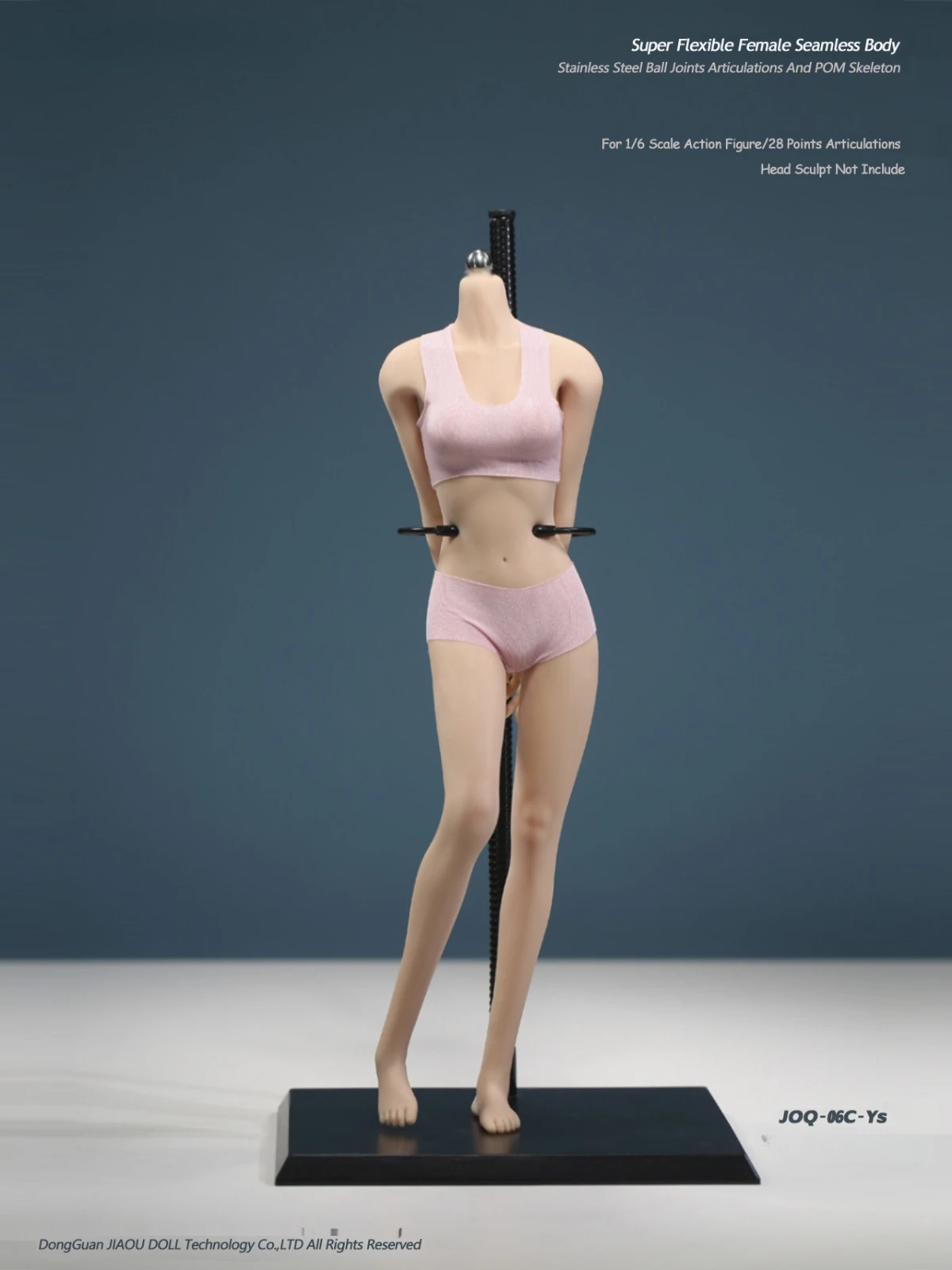 

JIAOU 1/6 женский солдат бесшовный соединение тела ноги средняя грудь узкие плечи супер гибкий для 12 дюймов голова краска дисплей макияж