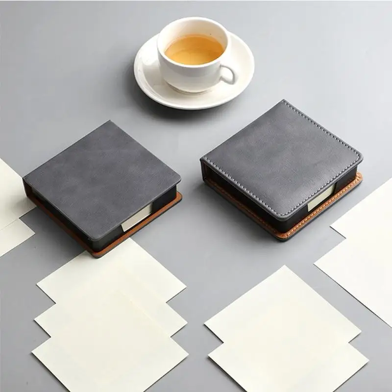 W89C Desktop Memo Pad Pad Holder com dispensador blocos bloco tampa mantém até 180 folha