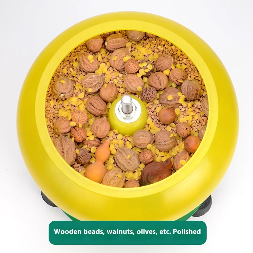 6 Inch Vibratory Tumbler Polishing Machine Jade Agate Grinder Vibrating Barrel Grinder Vibration Polishing Machine