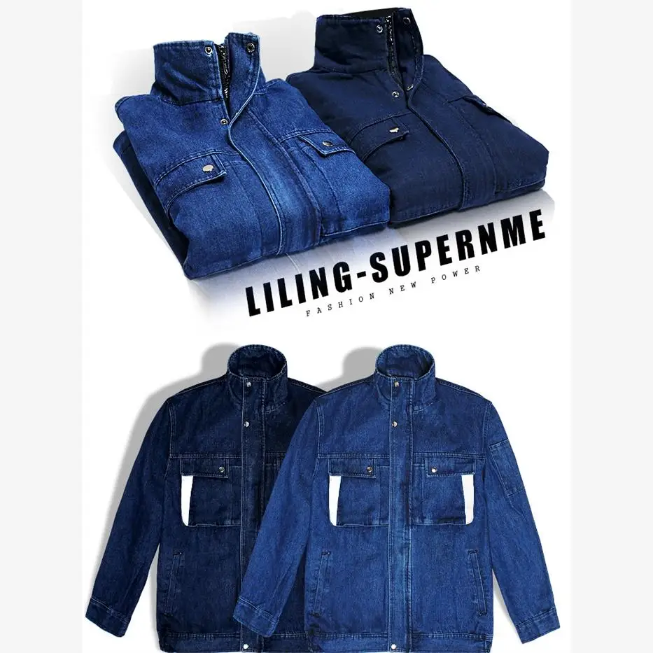 Set da Lavoro in Puro Cotone Rinforzato per Uomo, Abbigliamento da Saldatura Resistente al Calore e Durevole per Autunno e Inverno