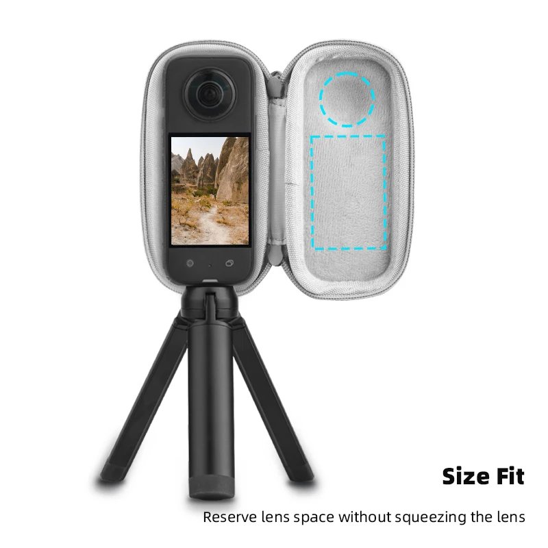 حقيبة حمل صغيرة لـ Insta360 ، One X3 ، 2 ، حقيبة تخزين صغيرة ، PU قشرة صلبة ، حقيبة محمولة للسفر ، حجم الجيب ، ملحقات كاميرا الحركة