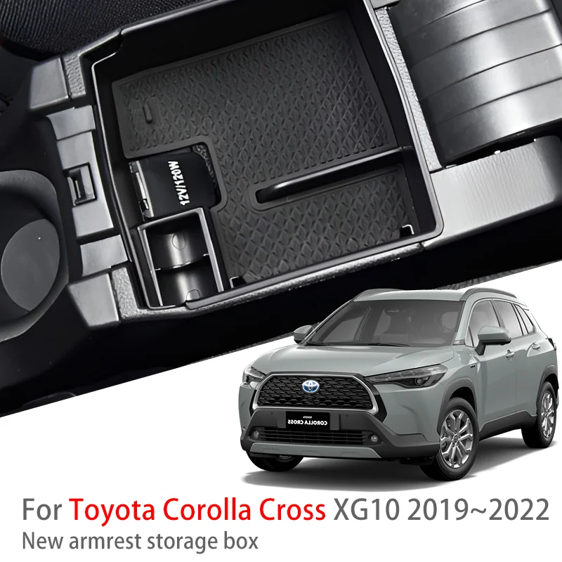 

Автозапчасти, подходящие для Toyota Corolla Cross XG10 2019 ~ 2022 автомобильная центральная консоль, подлокотник, ящик для хранения, многофункциональные аксессуары