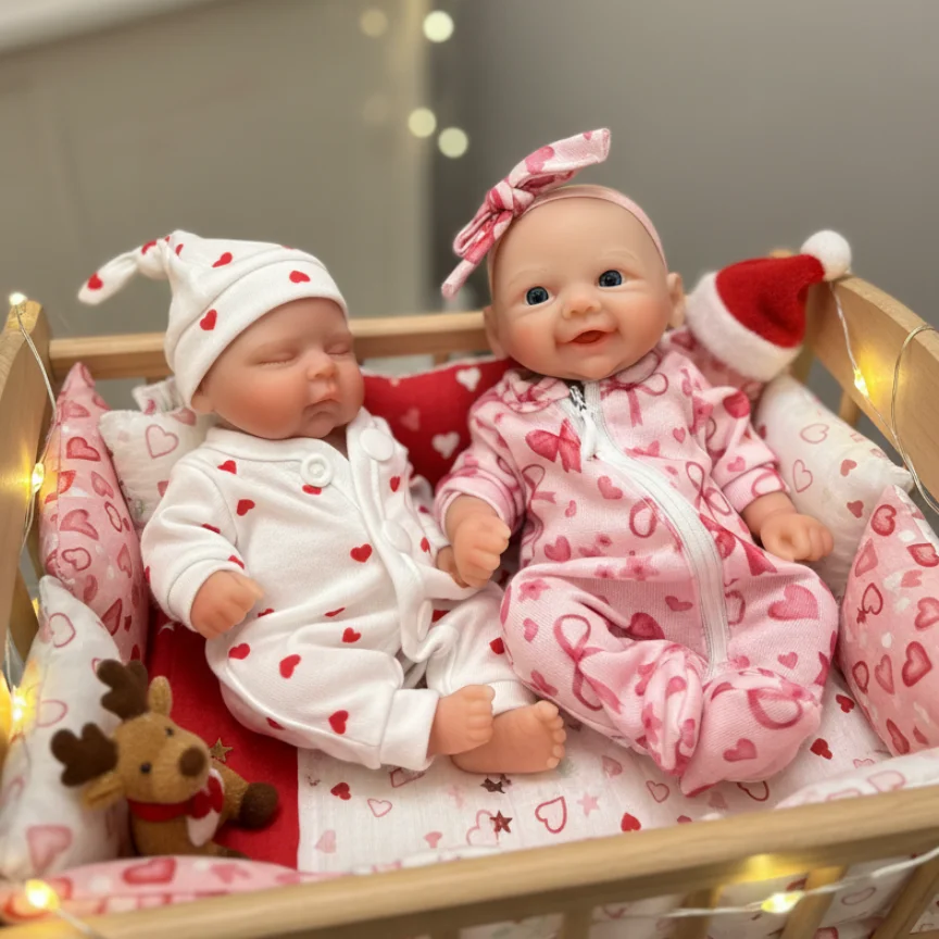 Muñecas Bebe Reborn de silicona de cuerpo completo de 8 pulgadas/20CM, muñecas impermeables para recién nacidos, muñecas Reborn reales hechas a mano