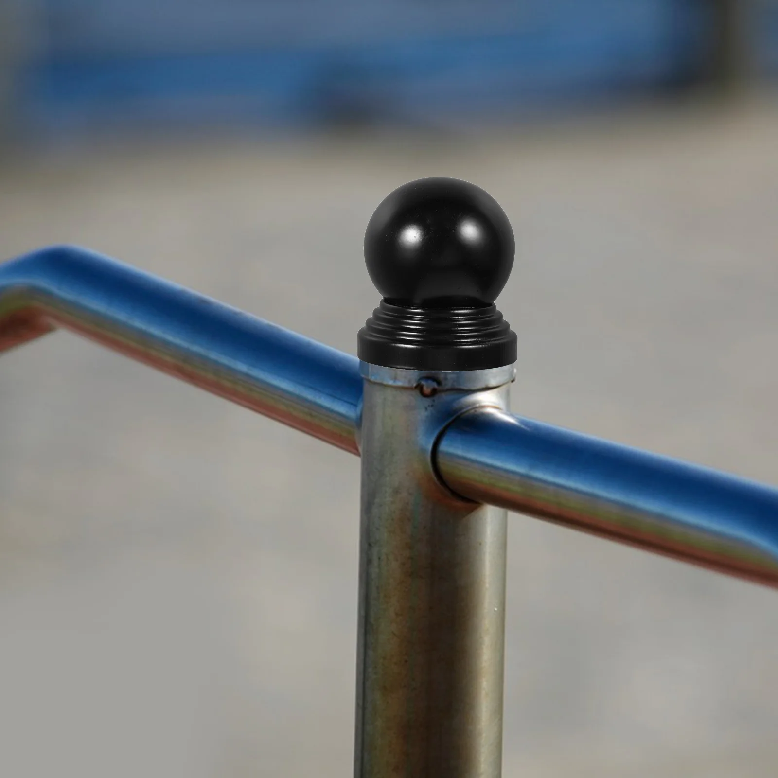 

Metal Ball Post Cap Black Fence Post Caps Ball Top Decorative Cap 76mm Iron Pipe Cover Gate Ornaments Gate Ornaments