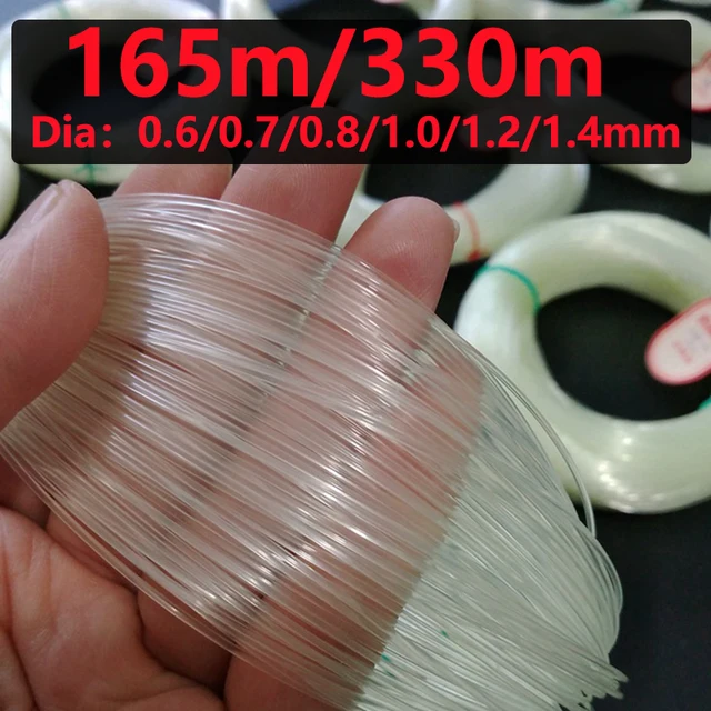 165 m/330 m duży rozmiar żyłka 0.6/0.7/0.8/1.0/1.2/1.4mm nylon monofilament łódź morska akcesoria wędkarskie Pesca