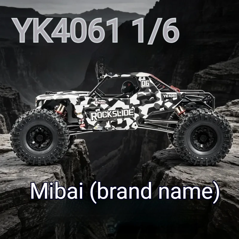 Ykong Yk4061 Rock Slide Rc Rock Crawler 1/6 Scale Electric Off Road Vehicle Low Center Of Gravity Model Car For Terrain Climbing