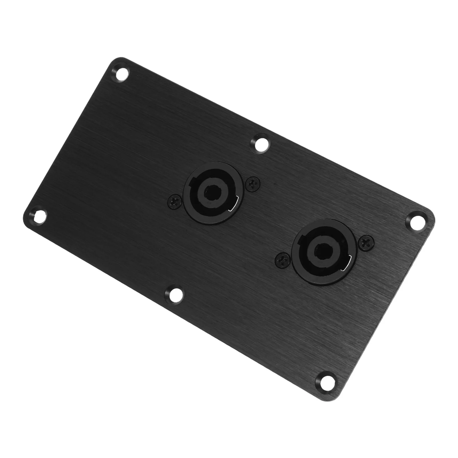Aluminium Luidspreker Jack Plaat Dual 4-Pin Xlr Connector Voor Stage Studio Subwoofer Box Bedrading Terminal Board Audio
