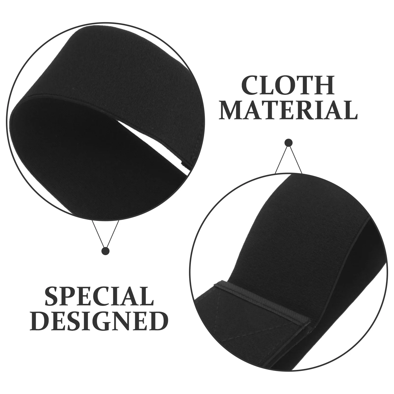 حزام خصر مرن أسود قابل للتعديل، قميص قصير للنساء، إكسسوارات علوية للسترات #3