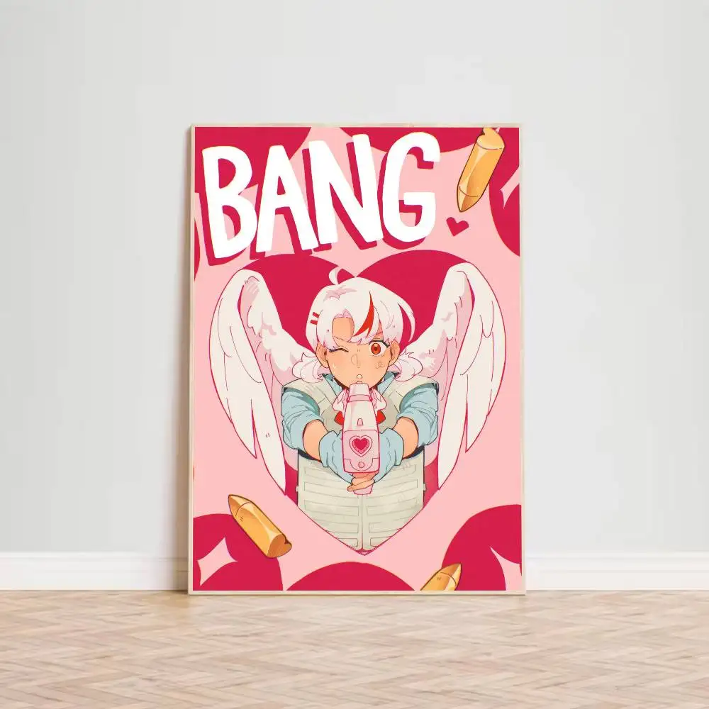 Singer Band L-loves B-bullets Poster for Modern Decor in Home Offices, Bedrooms, Living Rooms, Kitchens, Bathrooms.