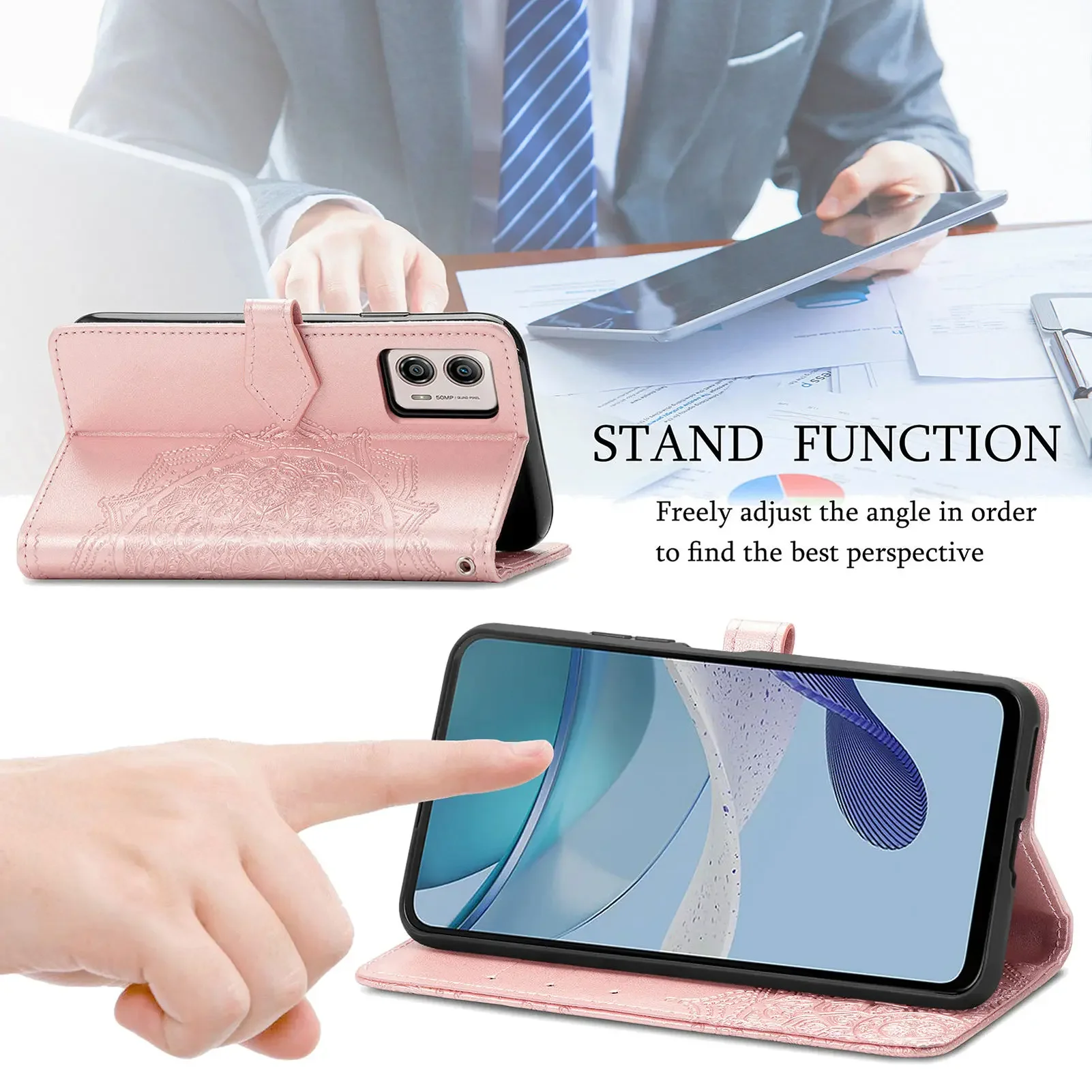 Mandala Flip Case For Infinix Hot 30 Play 30i 20 20i 20S 11S Note 12 G96 G88 Note 40 Pro Zero 30 5G Smart 8 Leather Wallet Cover