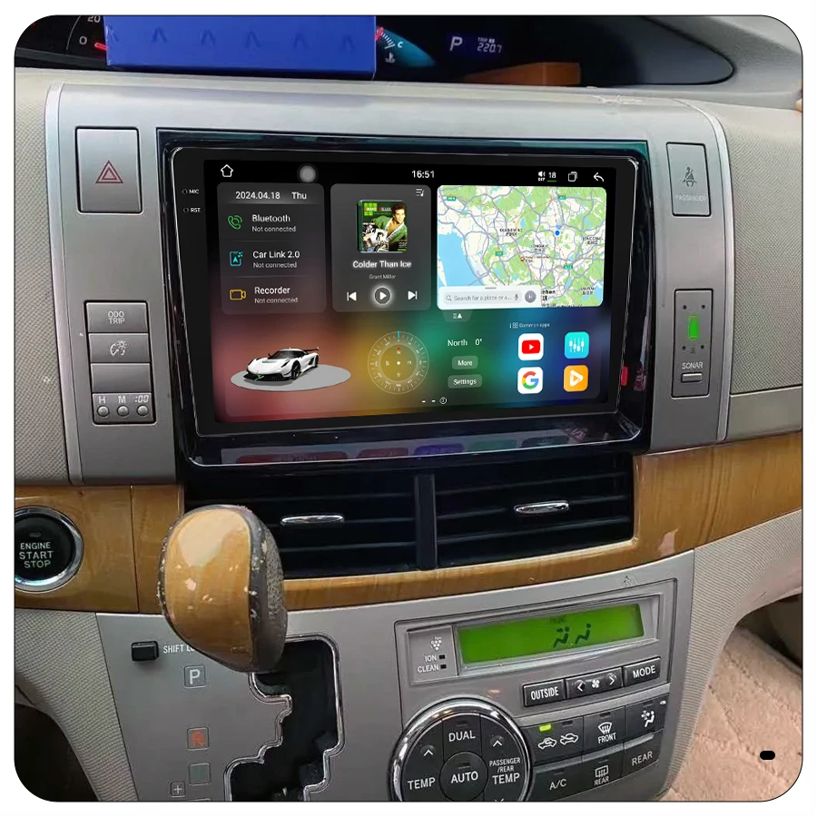 UIS 7870 أندرويد 13 QLED 2K مشغل ديفيدي للسيارة Autoradio Auto Stereo لتويوتا Estima Previa 2006-2012 Carplay راديو السيارة