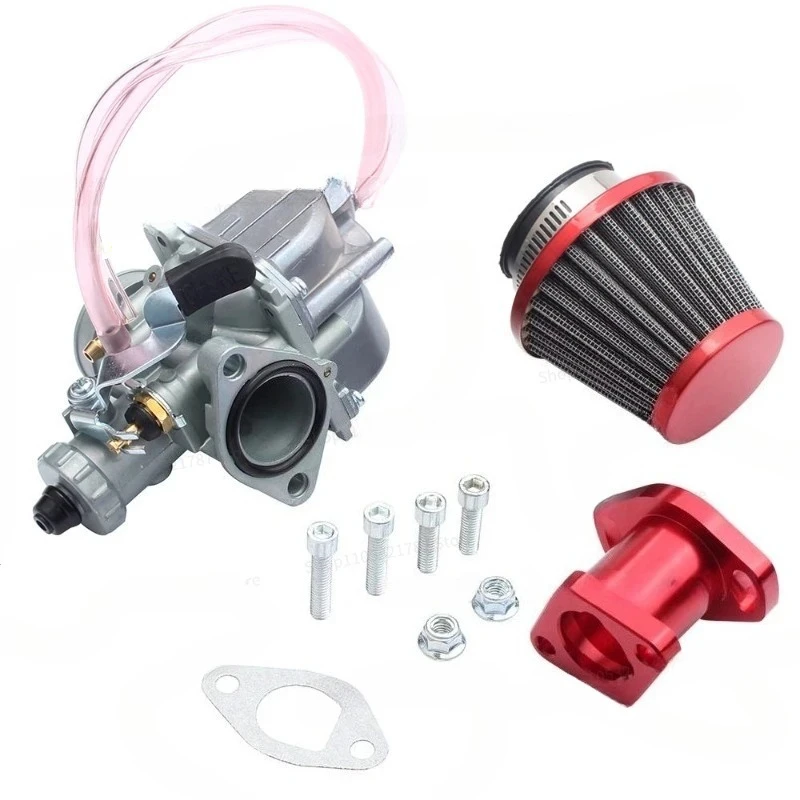 For Kart 212cc GX200 6.5hp CT200U KT196 Intake Air Filter VM22 Carburetor Kit