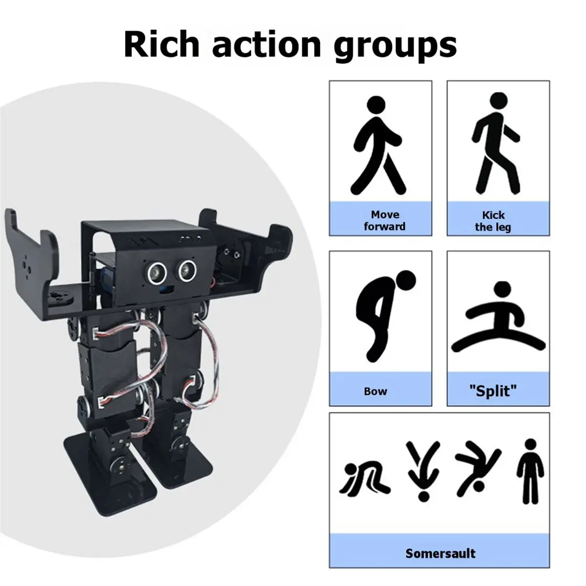 Bipedal Robot AI Vision Two-Wheeled Differential Speed Vehicle SALM Mapping Supports Graphical Programming