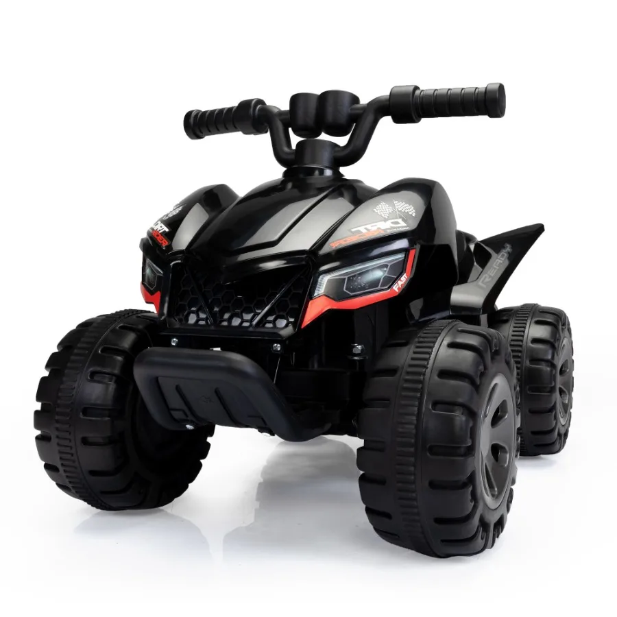Rideon ATV 6 V batteriebetriebenes elektrisches Quad-Auto mit Musik-LED-Lichtern und Sprühgerät, 4-Rad-Rideon-Spielzeug für Kleinkinder im Alter von 35 Jahren