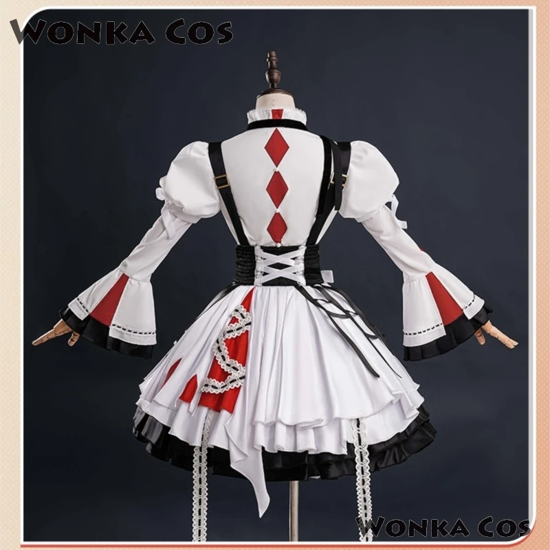 Project Sekai Akiyama Mizuki Cosplay Costume PJSK Lovely Lolita Party White Dress Wig Mizu5 Uniform Women Halloween Outfit