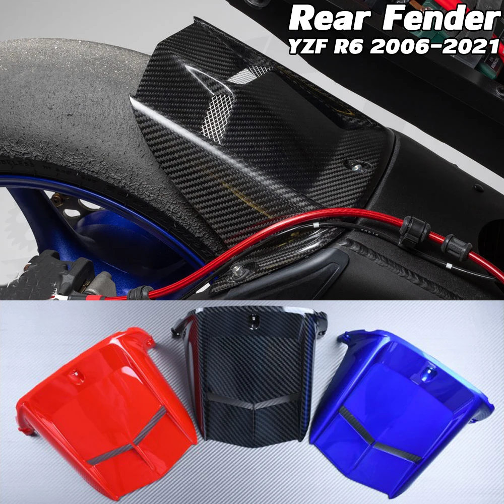 

Motorcycle Accessories YZF R6 Rear Hugger Fender Mudguard For Yamaha YZFR6 06-2016 2017 2018 2019 2020 2021 YZF-R6 Splash Guard