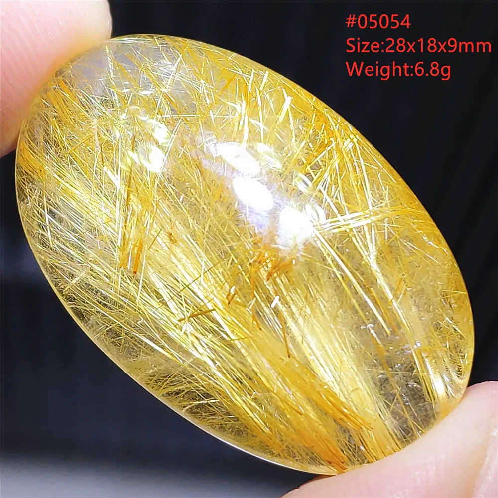 Natural Gold Rutilated Quartz Pendant Necklace Brazil Oval Water Drop Rectangle Yellow Rutilted Brazil Women Men Jewelry AAAAAAA