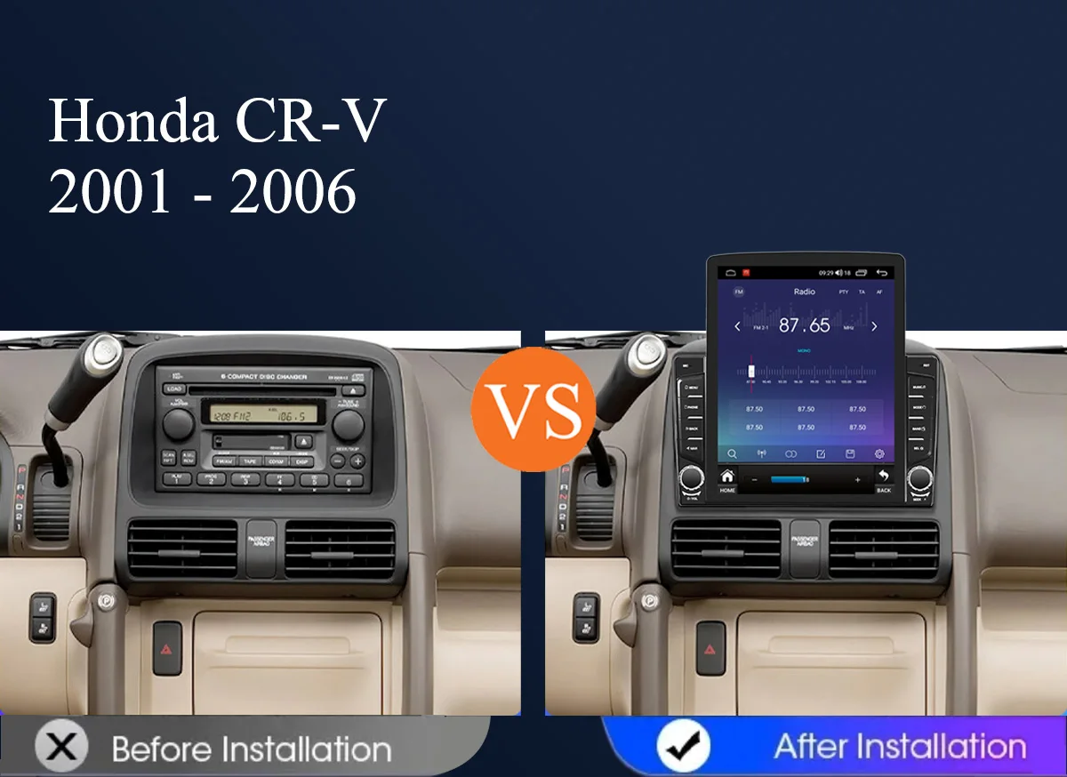 9.7’ Car Autoradio For Honda CR-V CRV 2001 - 2006 GPS Navigation Car intelligent system Carplay Android Auto Video Music Player