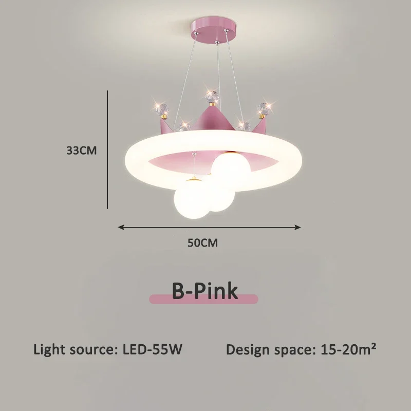 2025 Nieuwe Kinderkamer LED Hanglamp Woonkamer Restaurant Jongen Meisje Slaapkamer Volledige Spectrum Eye Kroonluchter Home Decor Licht