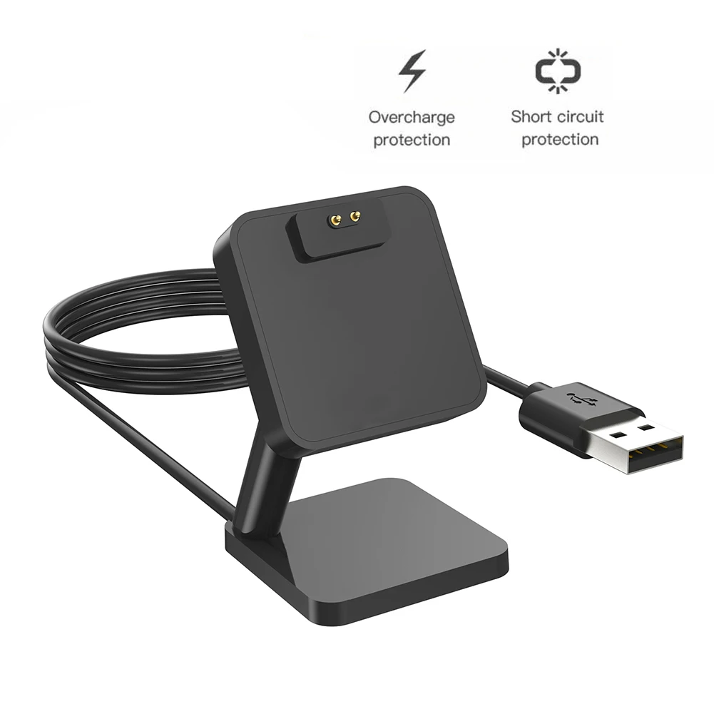 ที่ชาร์จนาฬิกาแม่เหล็กสำหรับ Xiaomi Mi band 8 USB, แท่นชาร์จนาฬิกาแบบพกพาที่วางชาร์จน้ำหนักเบาอุปกรณ์เสริมด้านความปลอดภัยสำหรับเปลี่ยน