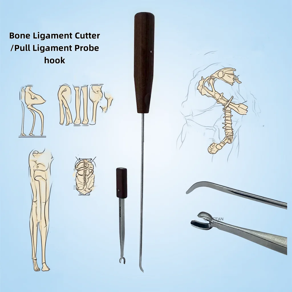 

Резак для костных связок/датчик для тянущих связок, крючок, инструмент для домашних животных, ортопедические хирургические инструменты