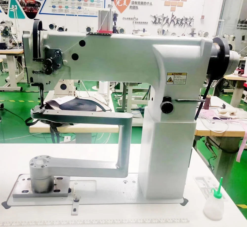 QK-8365R 360 Industrial Degree Horizontal Rotary Post Bed Walking Foot Lockstitch Sewing Machine Price