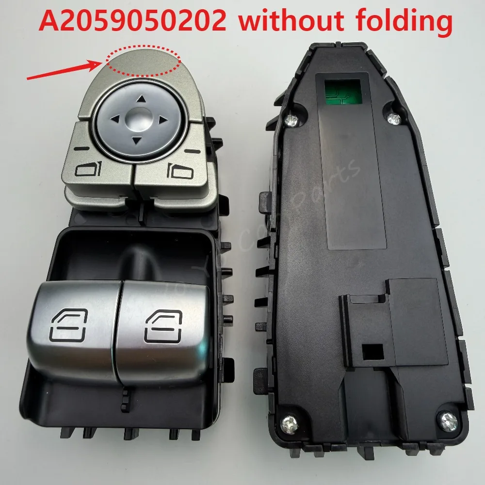 A2059050302 A2059050202 A2059056911 3 Pins Electric Master Window Switch For 2014- 2021 Mercedes Benz Vito W447 2059050302