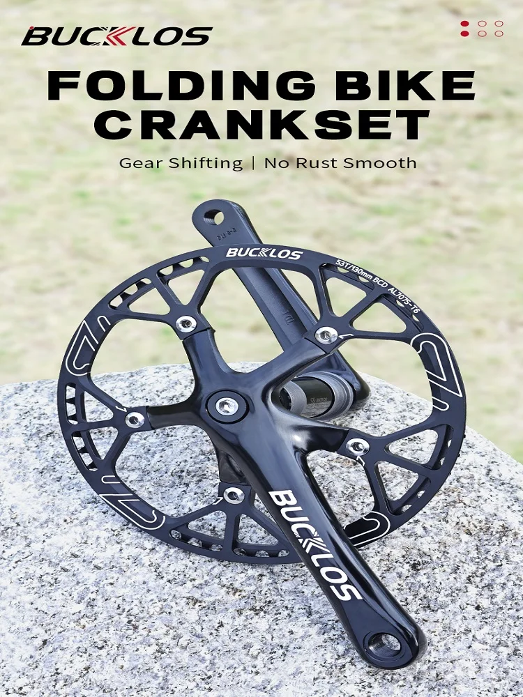 AliExpress BUCKLOS 130BCD Bicycle Crankset Folding Bike Crankset 45T 47T 53T 56T 58T 130 BCD BMX Crank Set Folding Bike Chainring