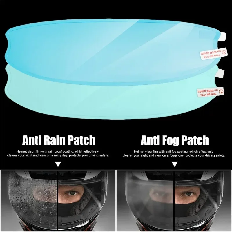 Helmet lenses Nano Film Patch Universal Electric Vehicle Riding Safety Protection Motorcycle Helmet Lens Rainproof Anti-fog Film