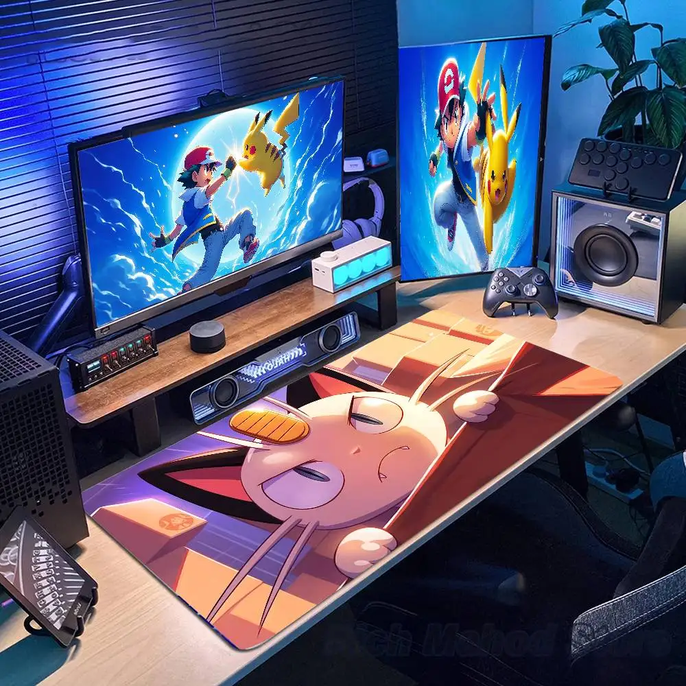 Pokemon Large Kawaii Mouse Pad Rubber Desk Mat Anti Slip Gaming Keyboard HD PC Accessories