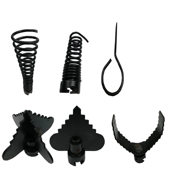 1 Set 22mm Pipe Dredging Machine Accessories Sewer Cleaning Machine Cutter Head Spring Flexible Shaft Dredge Drilling Tool