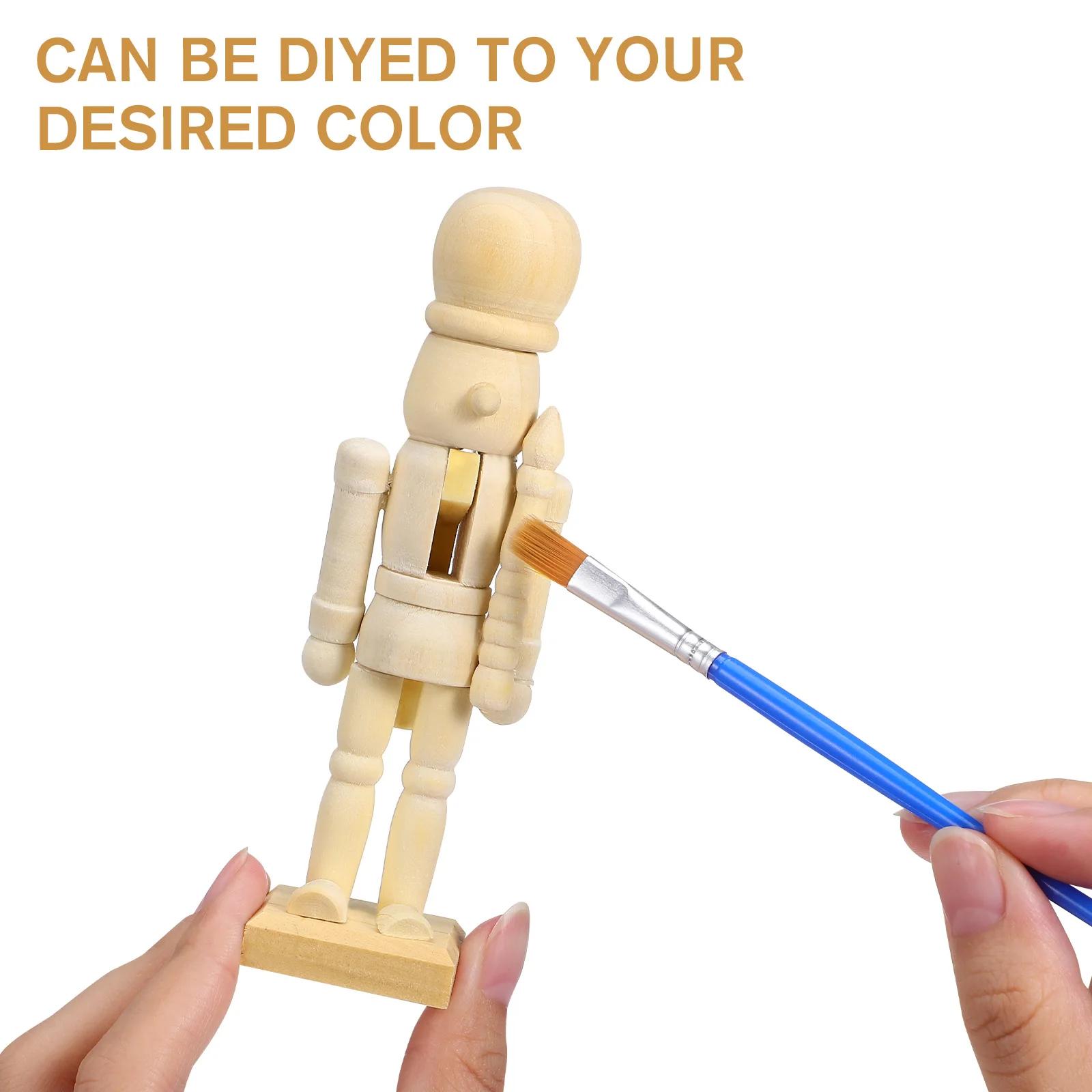 

12Pcs Unifinished Wooden Nutcracker Figurine Ornaments Christmas Nutcracker Soldier Miniatures Table Decoration Diy Wooden Craft