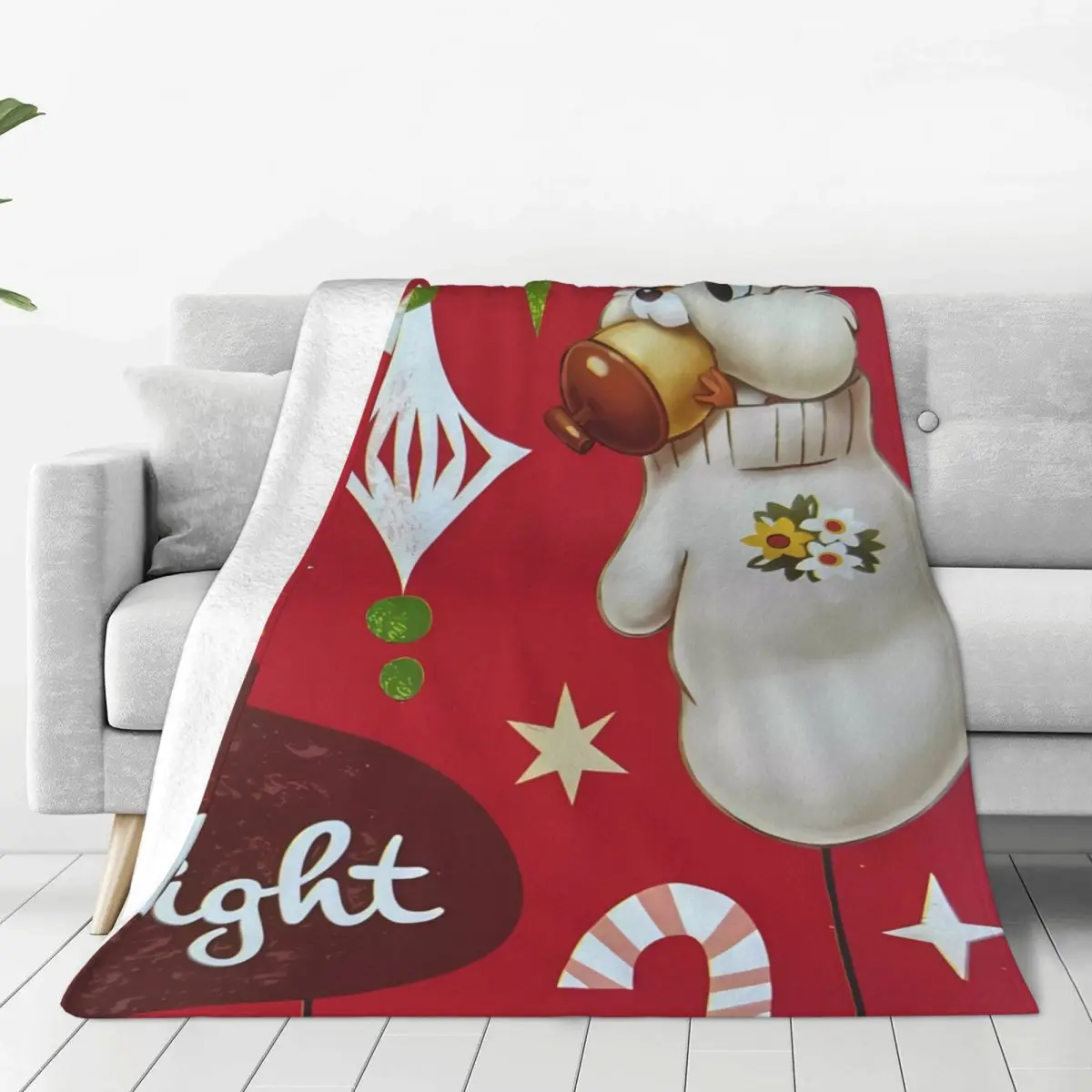 Soft Blanket Camping Chip 'n' Dale Throw Blanket Christmas Flannel Bedspread For Couch Bed Graphic Sofa Bed Cover